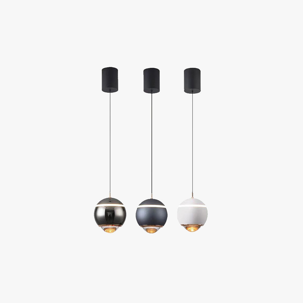 Adjustable Height Round LED Pendant Light